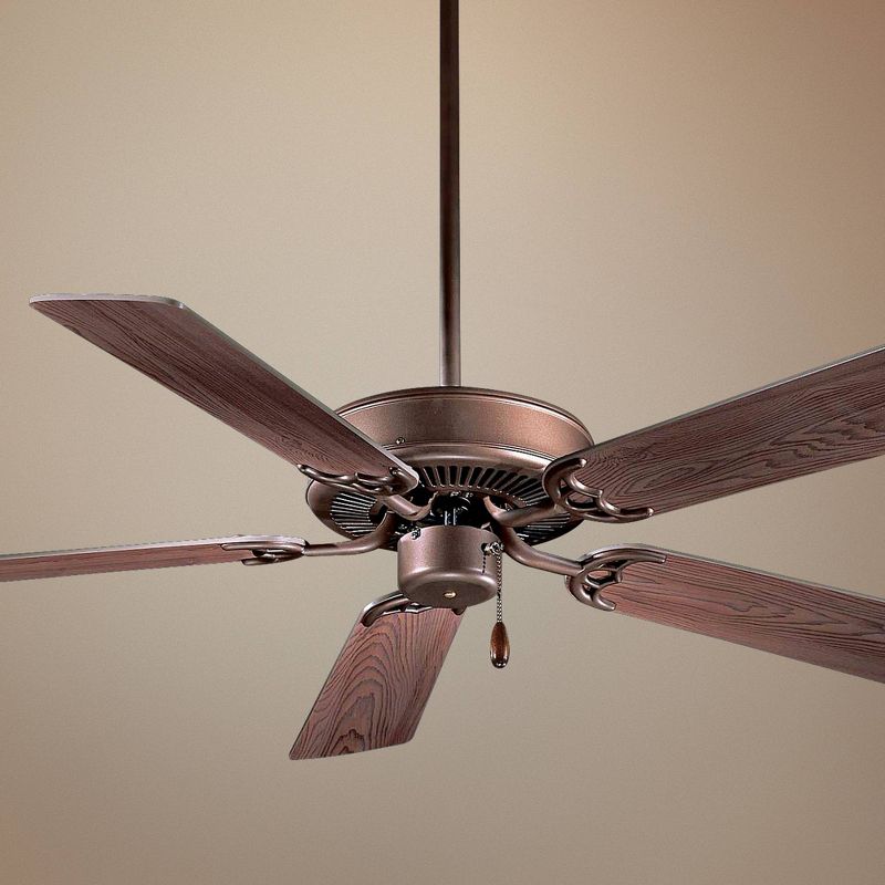 42" Minka Aire Contractor Oil-Rubbed Bronze Pull Chain Ceiling Fan, 2 of 5