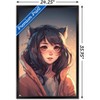 Trends International Wumples - Anime Catgirl Framed Wall Poster Prints - 3 of 4