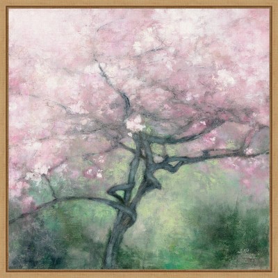 16" x 16" Blooming Apple Tree by Julia Purinton Framed Wall Canvas - Amanti Art