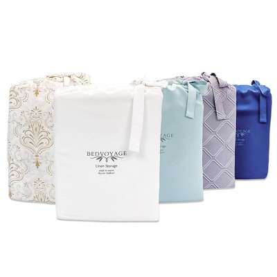 White Full/Queen Bamboo Viscose Duvet Cover Set with Shams
