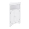 Okak Corner Cabinet, Freestanding Corner Cabinet with 2 Doors and 3 Shelves, Free Standing Cabinet for Kitchen, Living Room - 4 of 4
