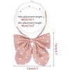 Elerevyo Women's Pre-tied Adjustable Straps Polka Dots Uniform Casual Bow Ties - 2 of 4