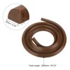 Unique Bargains Flexible Quarter Round Molding Silicone Peel and Stick Trim Self Adhesive Shower Water Barrier - 2 of 4