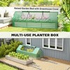8.6 x 3 x 1ft Raised Garden Bed with Mini Greenhouse, Galvanized Raised Garden Bed with Cover for Herbs and Vegetables - 4 of 4