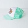 The Juniper Shop Groovy Flower Smiley Face Youth Foam Trucker Hat - 2 of 2