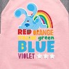Girls' - Blue's Clues & You! - Colors Of The Rainbow Shirt Tail Raglan Graphic T-shirt - 2 of 4