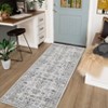 Machine Washable Rug Ultra Thin Area Rug Non Slip Vintage Rug Foldable Stain Resistant Rugs for Living Room Bedroom Indoor Low Pile Carpet - 4 of 4