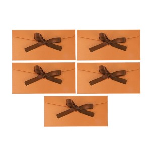 Unique Bargains Bow Tie Design Invitation Envelopes for Greeting Cards Wedding Birthday Christmas 5 Pcs - 1 of 4