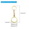 Unique Bargains Portable Round Metal Storage Jewelry Coin Holder with Key Rings - 2 of 4