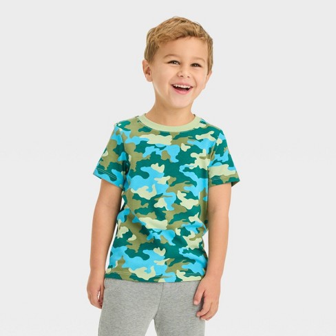 Toddler Boys' Happy Camper Short Sleeve Graphic T-shirt - Cat