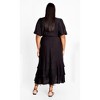 Women's Plus Size Bea Dress - black | CITY CHIC - image 3 of 4