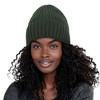 Anna-Kaci Women's Ribbed Knit Beanie Hat with Satin Lining and Folded Cuff - 2 of 4