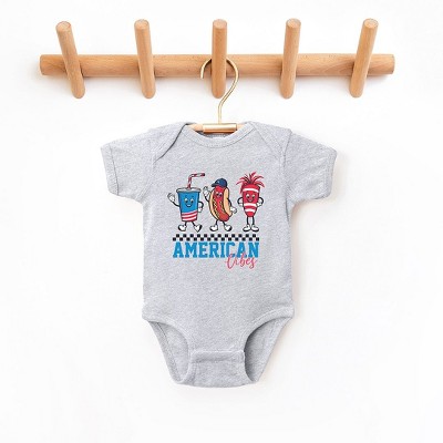 The Juniper Shop American Vibes Hot Dog Baby Bodysuit