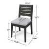 Maggift Outdoor Patio Seating Sets, Unique Design, Ideal for Conversations, Perfect for Gardens and Living Spaces, Gray, 19"*23"*35.5" - 4 of 4