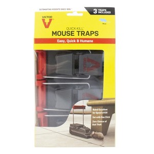 Victor Quick-Kill Small Snap Trap For Mice 3 pk - 1 of 1