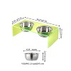 THE LICKER STORE Keaton Modern Acrylic Rectangular Elevated Pet Feeder - 4 of 4