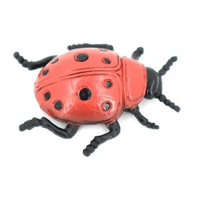 Collectible Wildlife Gifts | Ladybug, Rubber Insect, Toy, Realistic Figure, Model, Replica, Kids Educational Gift,     1 1/2 "      F1659 B74 - 1 of 4
