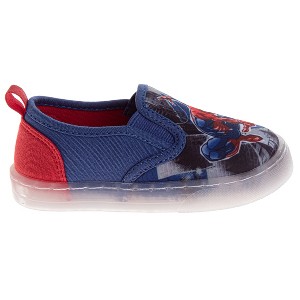 Disney Minnie Mouse Slip On Canvas Girls - Polka Dot No-Lace Design Everyday Wear Comfortable Durable Sole (Toddler – Little Kid) - 1 of 4