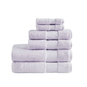 SEVOBAL Bath Towel and Washcloth Sets Premium Turkish Cotton Plush Soft Absorbent Towels for Bathroom, Lavender, 14.96"*10.63"*9" - 1 of 4