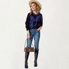 Anna-Kaci Women's Bold Graphic Floral Pattern Knit Sweater with Soft Crew Neckline and Relaxed Long Sleeve Pullover Fit - 3 of 4
