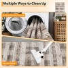100% Polyester Towel Fabric Carpet - 200g Fleece Weight, Total 980Gsm, TPR Washable Foldable Bottom, Bohemian Style, Moyan Time-Space Design - 2 of 4