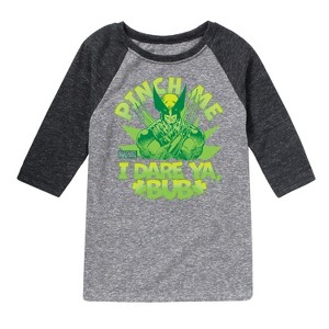 Boys' - Marvel - St. Patrick's Day Pinch Me Raglan Graphic T-Shirt - 1 of 4