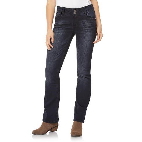 Luscious Curvy Bootcut Mid-rise Insta Juniors Jeans (standard And Plus), 3 : Target