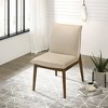 Gulches Beige Dining Chairs - Mid-Century Modern Velvet Seating for Versatile Spaces - 3 of 4