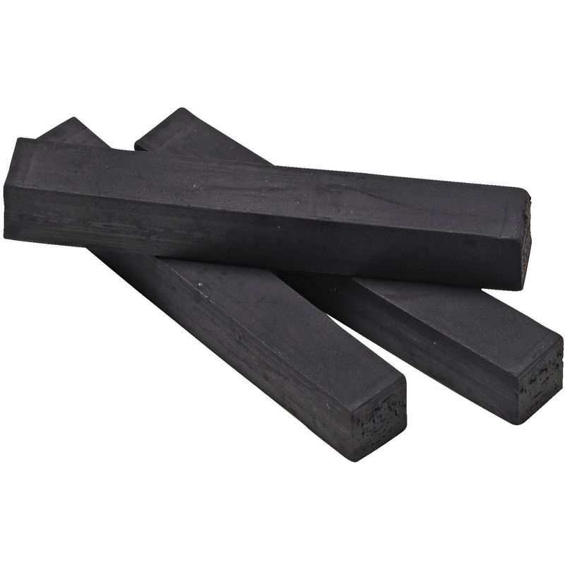 School Smart Compressed Charcoal Sticks, Black, Pack of 12, 3 of 4