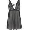 Women's Strappy Lace Babydoll - LASCANA - 2 of 4