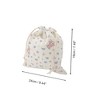 Unique Bargains Teddy Drawstring Makeup Bag 1 Pc - 2 of 4