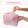 Unique Bargains Large Capacity PVC Clear Zipper Makeup Bag Organizers 1 Pc - 3 of 4