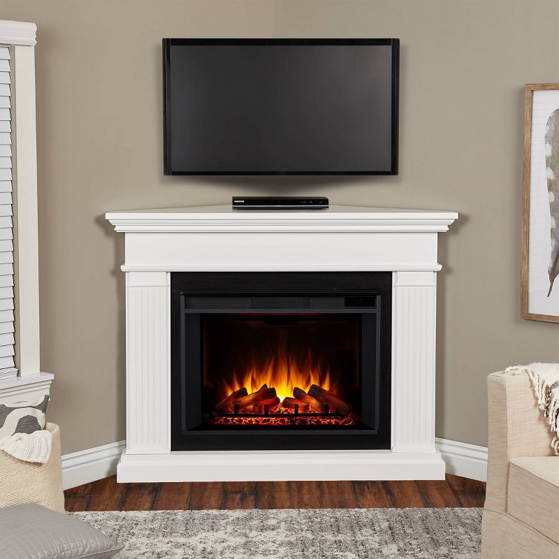 Real Flame Kennedy Grand Corner Fireplace White, 3 of 8