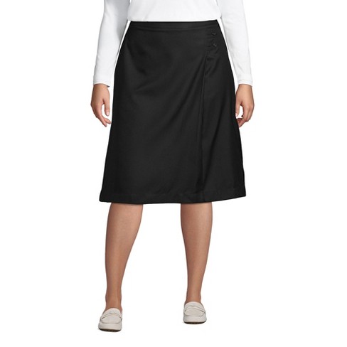 Lands End Lands End School Uniform Women s Solid A line Skirt Below The Knee Target