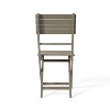 Sapphtopaz Wood Patio Dining Chairs Folding Dining Chair All Weather Use for Garden, Lawn, Balcony - 2 of 3