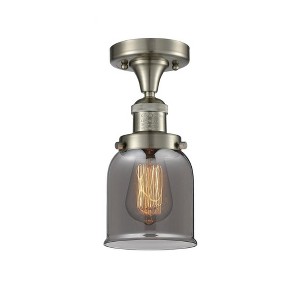 Bell - 1 Light Semi-Flush Mount In Industrial Style-9 Inches Tall and 5 Inches Wide - 1 of 1