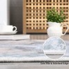 Modern Abstract Rug Indoor Washable Throw Floor Carpet Low Pile Stain Resistant Accent Rug - 4 of 4