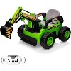 Kids Ride-On Excavator Digger Car, 12V Remote Control Electric Digging Arm, Dual 35W Motors, 10Ah Large Battery - 2 of 4
