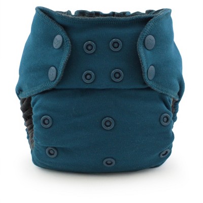 Image of Kanga Care Ecoposh OBV (Organic viscose of Bamboo Velour) One Size Adjustable Pocket Fitted Cloth Diaper| Caribbean Blue