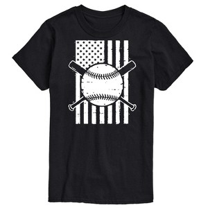 Men's - Instant Message - Baseball Flag Short Sleeve Graphic T-Shirt - 1 of 4