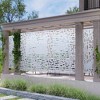 Lirago Metal Outdoor Privacy Screen Freestanding Patio Decorative Screens 72"x35" White - 2 of 4