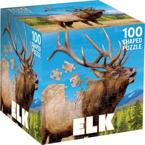 MasterPieces 100 Piece Jigsaw Puzzle - Elk - 9.62"x13.6" - 1 of 4