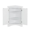 Chery Life Triangle Bathroom Storage Cabinet with Adjustable Shelves, Freestanding Floor Cabinet - 2 of 4