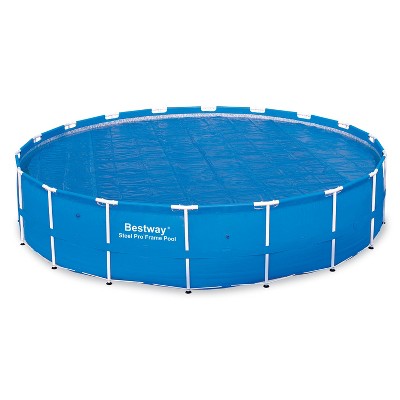 Bestway 58173E 18 Foot Round Above Ground Swimming Pool Solar Heat Cover, Blue