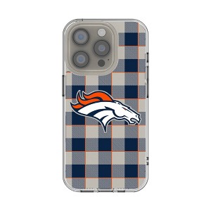 NFL AFC Teams Plaid Clear Cell Phone Case for Apple iPhone - 1 of 4