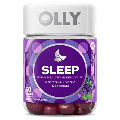 OLLY 3mg Melatonin Sleep Gummies - Blackberry Zen - 50ct