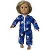 Doll Clothes Superstore Handmade Kitty Print Pajama Set – Girl Size 10 & Matching 18-Inch Doll Pajamas - 2 of 3