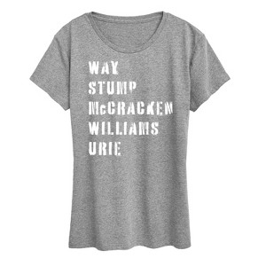 Women's - Instant Message - Emo Band List Short Sleeve Graphic T-Shirt - 1 of 4