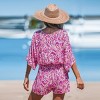 Women's Lace Up Leopard Print Romper - Cupshe - 4 of 4