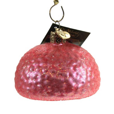 Pink and Brown Glass Hostess Snoball Tree Topper
